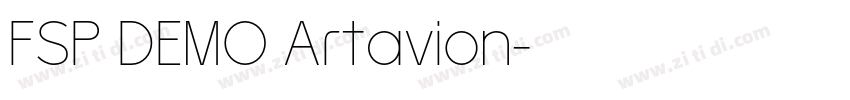 FSP DEMO Artavion字体转换 FSP DEMO Artavion字体转换